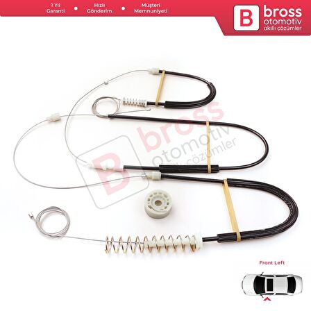 VW EOS 1F7 1F8 2006-2015 Coupe Convertible CC 1Q0837461 İçin Elektrikli Sol Cam Kriko Tamir Seti