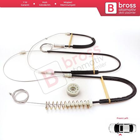 VW EOS 1F7 1F8 2006-2015 Coupe Convertible CC 1Q0837461 İçin Elektrikli Sol Cam Kriko Tamir Seti