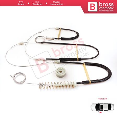 VW EOS 1F7 1F8 2006-2015 Coupe Convertible CC 1Q0837461 İçin Elektrikli Sol Cam Kriko Tamir Seti