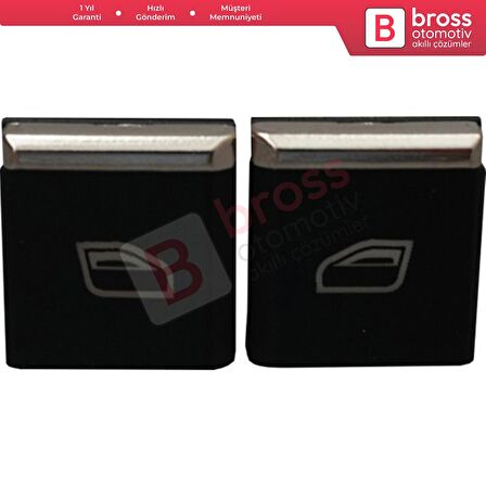 Porsche İçin 2 Adet Ön Kapılar Cam Açma Düğme Kapağı 7PP959858R DML