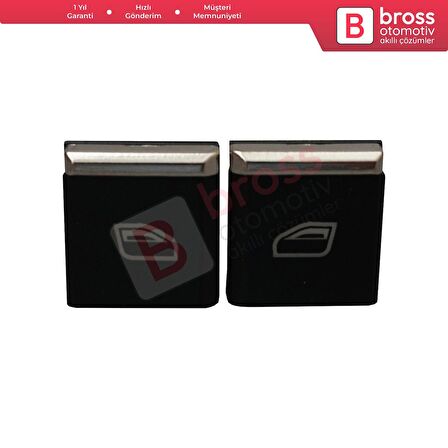 Porsche İçin 2 Adet Ön Kapılar Cam Açma Düğme Kapağı 7PP959858R DML