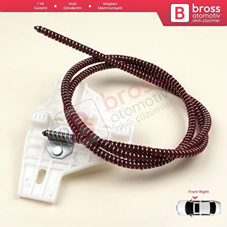 Renault Master MK2 Movano A Iveco Daily 3 4 Interstar X70 İçin Monoray Sağ Kapı Cam Kriko Tamir Seti