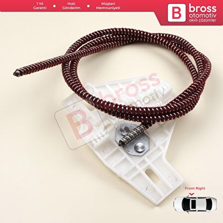 Renault Master MK2 Movano A Iveco Daily 3 4 Interstar X70 İçin Monoray Sağ Kapı Cam Kriko Tamir Seti