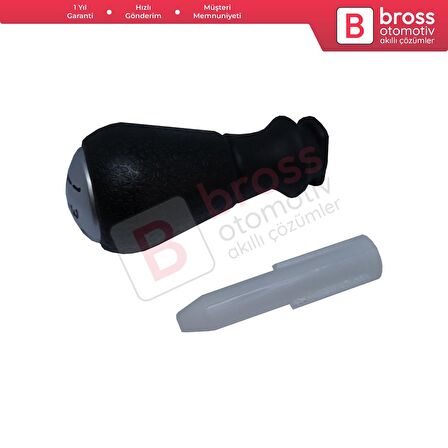 Peugeot 106 206 306 406 İçin Vites Topuzu Adaptör 2403AP Siyah Mat Krom