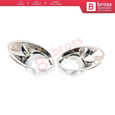 Renault Megane MK3 İçin Sis Far Çerçeve Seti Nikelajlı 261521021R