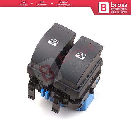 Renault Megane Scenic 2 için İkili Cam Düğmesi 8200107772