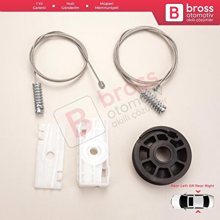 Jaguar XK8 XKR X100 1997-2006 Coupe Convertible C2N3913 C2N3914 İçin Arka Cam Kriko Tamir Seti