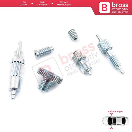 BMW Chrysler Land Rover Freelander için Yan Ayna Motoru 2 Set Dişli İç Parçası