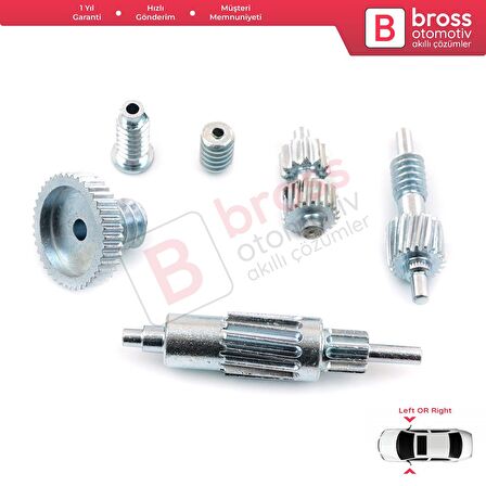 BMW Chrysler Land Rover Freelander için Yan Ayna Motoru 2 Set Dişli İç Parçası