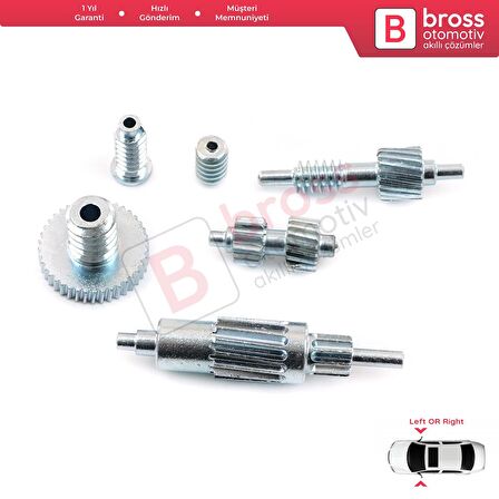 BMW Chrysler Land Rover Freelander için Yan Ayna Motoru 2 Set Dişli İç Parçası
