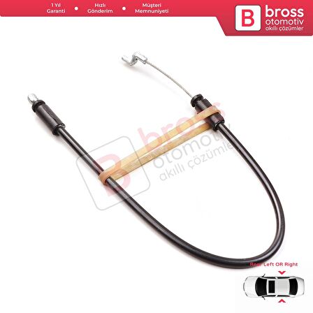 Renault Fluence Megane 3 için Arka Dış Kapı Açma Teli 825029306R