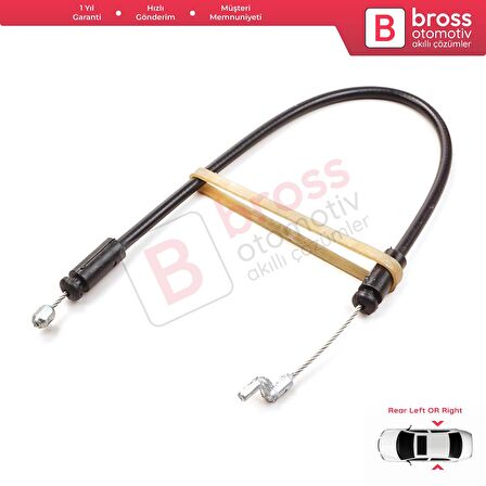 Renault Fluence Megane 3 için Arka Dış Kapı Açma Teli 825029306R