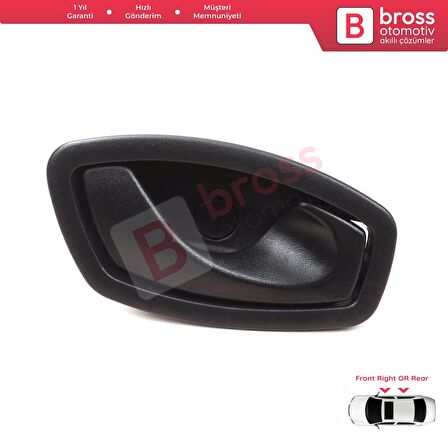 Renault Fluence Megane MK3 Clio MK4 Captur için SAĞ İç Kapı Açma Kolu SİYAH 806710001R