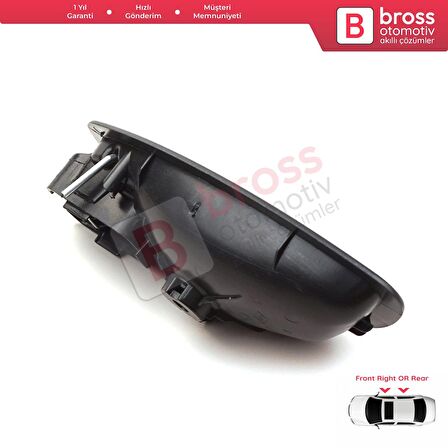 Renault Fluence Megane MK3 Clio MK4 Captur için SAĞ İç Kapı Açma Kolu SİYAH 806710001R