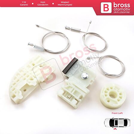 Hyundai I30 MK2 GD GDE 2011-2017 5-Kapı 82471A6000 İçin Elektrikli Ön Sol Kapı Cam Kriko Tamir Seti