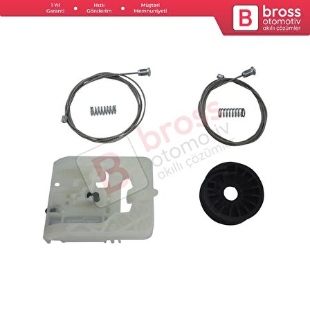 Ford Transit Custom Tourneo MK1 V362 F3 FY FZ 2012-2023 İçin Elektrikli Ön Sol Cam Kriko Tamir Seti