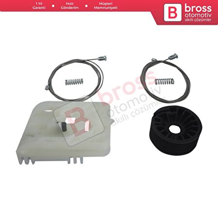 Ford Transit Custom Tourneo MK1 V362 F3 FY FZ 2012-2023 İçin Elektrikli Ön Sol Cam Kriko Tamir Seti