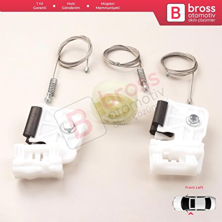 Hyundai Elantra HD 2005-2011 Sonata NF 2005-2008 İçin Elektrikli Ön Sol Cam Kriko Tamir Seti