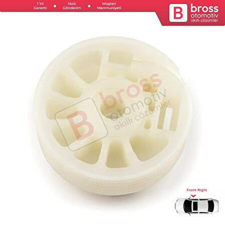 Fiat 500 2007-On için Ön Sağ Cam Kriko Tamir Seti 68070266AD