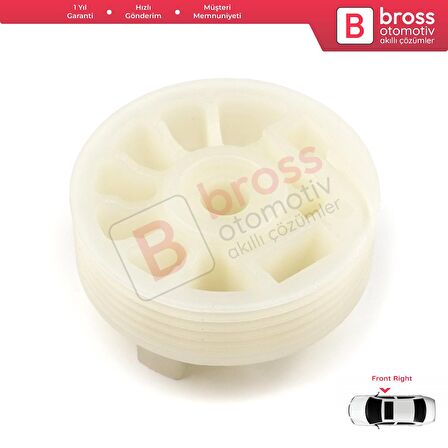 Fiat 500 2007-On için Ön Sağ Cam Kriko Tamir Seti 68070266AD