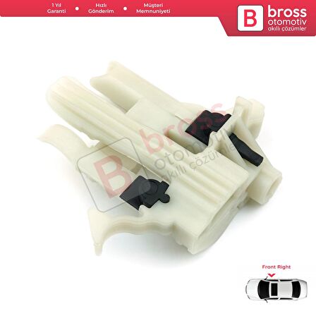 Fiat 500 2007-On için Ön Sağ Cam Kriko Tamir Klipsi 68070266AD