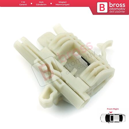 Fiat 500 2007-On için Ön Sağ Cam Kriko Tamir Klipsi 68070266AD