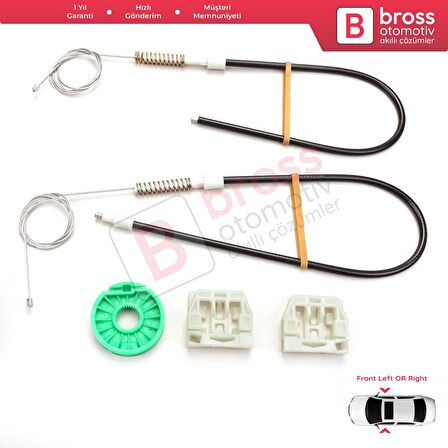 Maserati Quattroporte MK5 M139 2003-2012 İçin Elektrikli Ön Sağ veya Sol Cam Kriko Tamir Seti