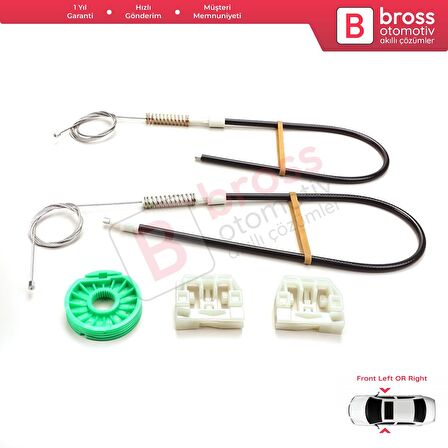 Maserati Quattroporte MK5 M139 2003-2012 İçin Elektrikli Ön Sağ veya Sol Cam Kriko Tamir Seti