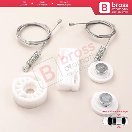 Ford Mustang MK5 S197 2005-2014 Convertible Coupe İçin Elektrikli Arka Sağ veya Sol Cam Kriko Seti