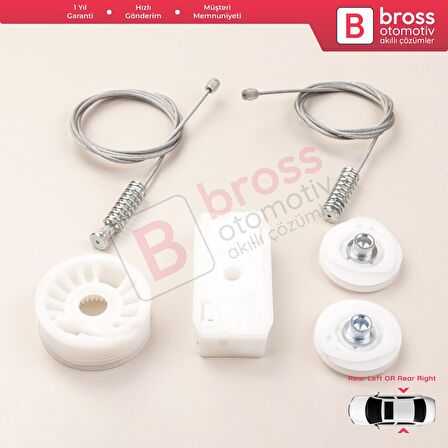 Ford Mustang MK5 S197 2005-2014 Convertible Coupe İçin Elektrikli Arka Sağ veya Sol Cam Kriko Seti