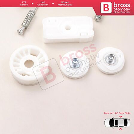 Ford Mustang MK5 S197 2005-2014 Convertible Coupe İçin Elektrikli Arka Sağ veya Sol Cam Kriko Seti