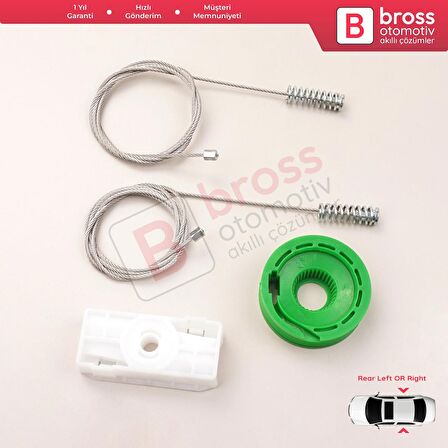 Mercedes CLK C208 A208 1997-2003 CLK55 AMG CLK320 CLK430 İçin Elektrikli Arka Cam Kriko Tamir Seti