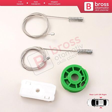 Mercedes CLK C208 A208 1997-2003 CLK55 AMG CLK320 CLK430 İçin Elektrikli Arka Cam Kriko Tamir Seti