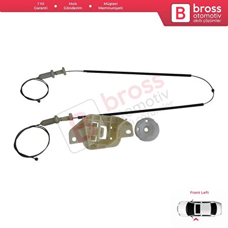 Hyundai Starex H-1 Grand MK2 TQ 2007–2024 824034H010 İçin Elektrikli Ön Sol Cam Kriko Tamir Seti