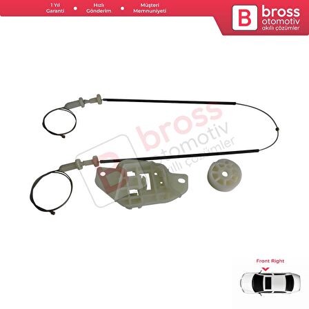 Hyundai Starex H-1 Grand MK2 TQ 2007–2024 824044H010 İçin Elektrikli Ön Sağ Cam Kriko Tamir Seti