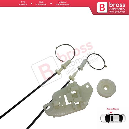 Hyundai Starex H-1 Grand MK2 TQ 2007–2024 824044H010 İçin Elektrikli Ön Sağ Cam Kriko Tamir Seti