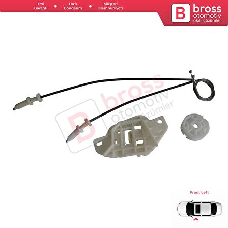 Hyundai Starex H-1 MK1 A1 1997-2007 824034A010 İçin Elektrikli Ön Sol Cam Kriko Tamir Seti