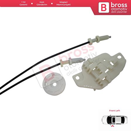 Hyundai Starex H-1 MK1 A1 1997-2007 824034A010 İçin Elektrikli Ön Sol Cam Kriko Tamir Seti