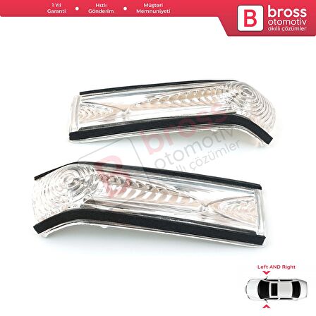 Fiat Doblo 2 Opel Combo D İçin SAĞ ve SOL Yan Ayna Sinyali BEYAZ 71765449, 71765377.