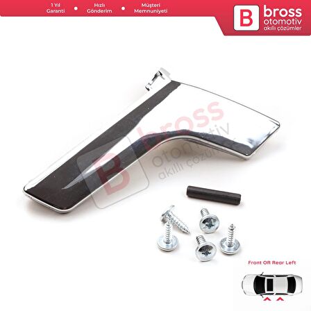 Mercedes W204 için İç Kapı Açma Kolu Sol 2047201171 PARLAK