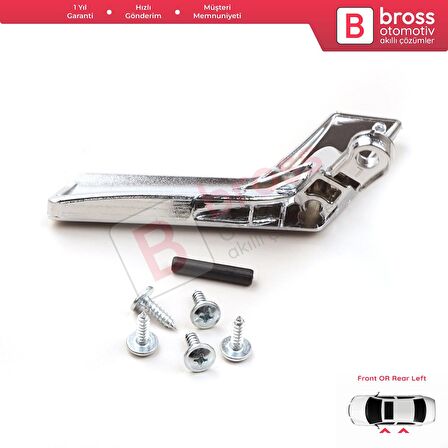 Mercedes W204 için İç Kapı Açma Kolu Sol 2047201171 PARLAK