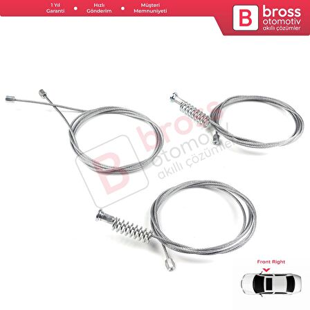 Kia Ceed Cee'd MK2 JD 2012-2018 5-Kapı  82460A2710 İçin Elektrikli Ön Sağ Cam Kriko Tamir Seti