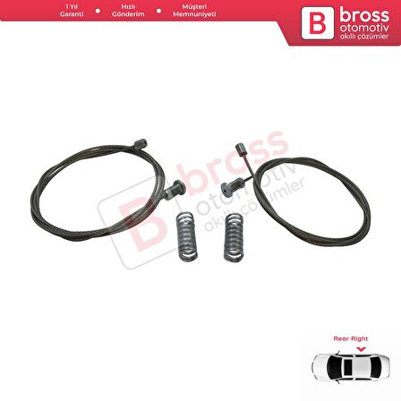 Kia Ceed Cee'd MK2 JD 2012-2018 5-Kapı 83460A2010 İçin Elektrikli Arka Sağ Cam Kriko Tamir Seti