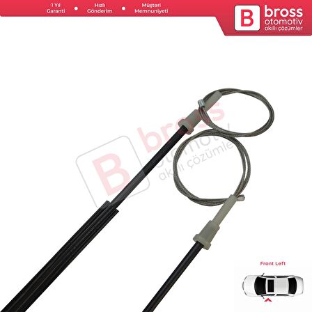 Volvo S40 V40 MK1 644 645 1995-2004 4/5-Kapı 30623448 İçin Elektrikli Ön Sol Cam Kriko Tamir Seti