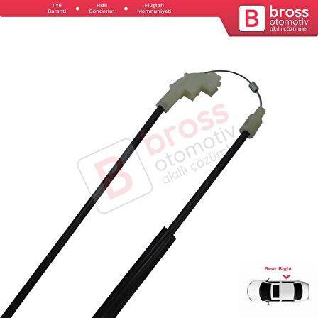 Volvo S40 V40 MK1 644 645 1995-2004 4/5-Kapı 30623453 İçin Elektrikli Arka Sağ Cam Kriko Tamir Seti