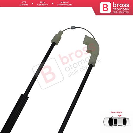 Volvo S40 V40 MK1 644 645 1995-2004 4/5-Kapı 30623453 İçin Elektrikli Arka Sağ Cam Kriko Tamir Seti