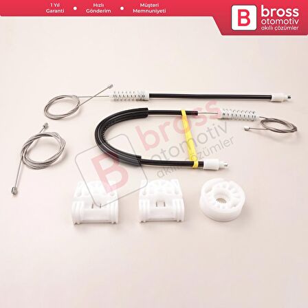 Mercedes C Class W204 S204 2006-2014 E W212 S212 2009-2016 4/5 Kapı İçin Ön Sağ Cam Kriko Tamir Seti