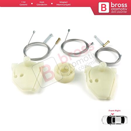 MAN Truck Kamyon Çekici TGS TGX MK1 2006-2021 81626456040 İçin Ön Sağ Kapı Cam Kriko Tamir Seti