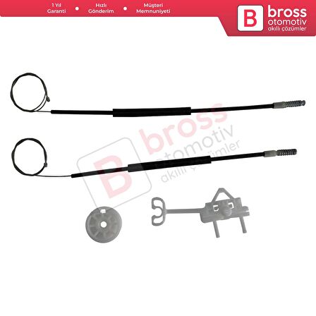Fiat Linea 323 110 2007-2018 51898679 İçin Elektrikli Arka Sol Kapı Cam Kriko Tamir Seti