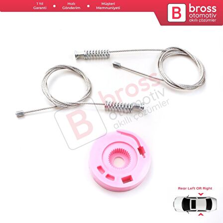 BMW 7 Serisi E38 1994-2001 51358125203 İçin Elektrikli Arka Sol veya Sağ Kapı Cam Kriko Tamir Seti